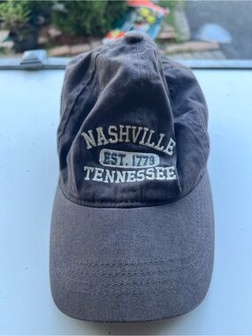Nashville Tennessee Est. 1779 Cap Hat Adult Adjustable Gray Cotton The Game